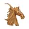 Brown Teak Wood Natural Horse Sculpture 23" x 25" x 10"